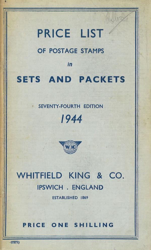 Price List of Postage Stamps in Sets and Packets, Ipswich 1944, 74. A